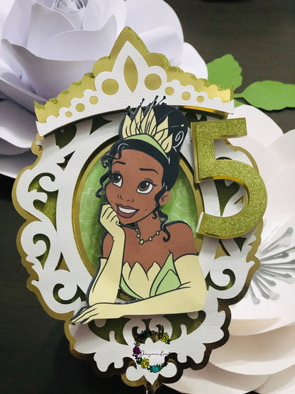 Princess Tiana Inspired Cake Topper