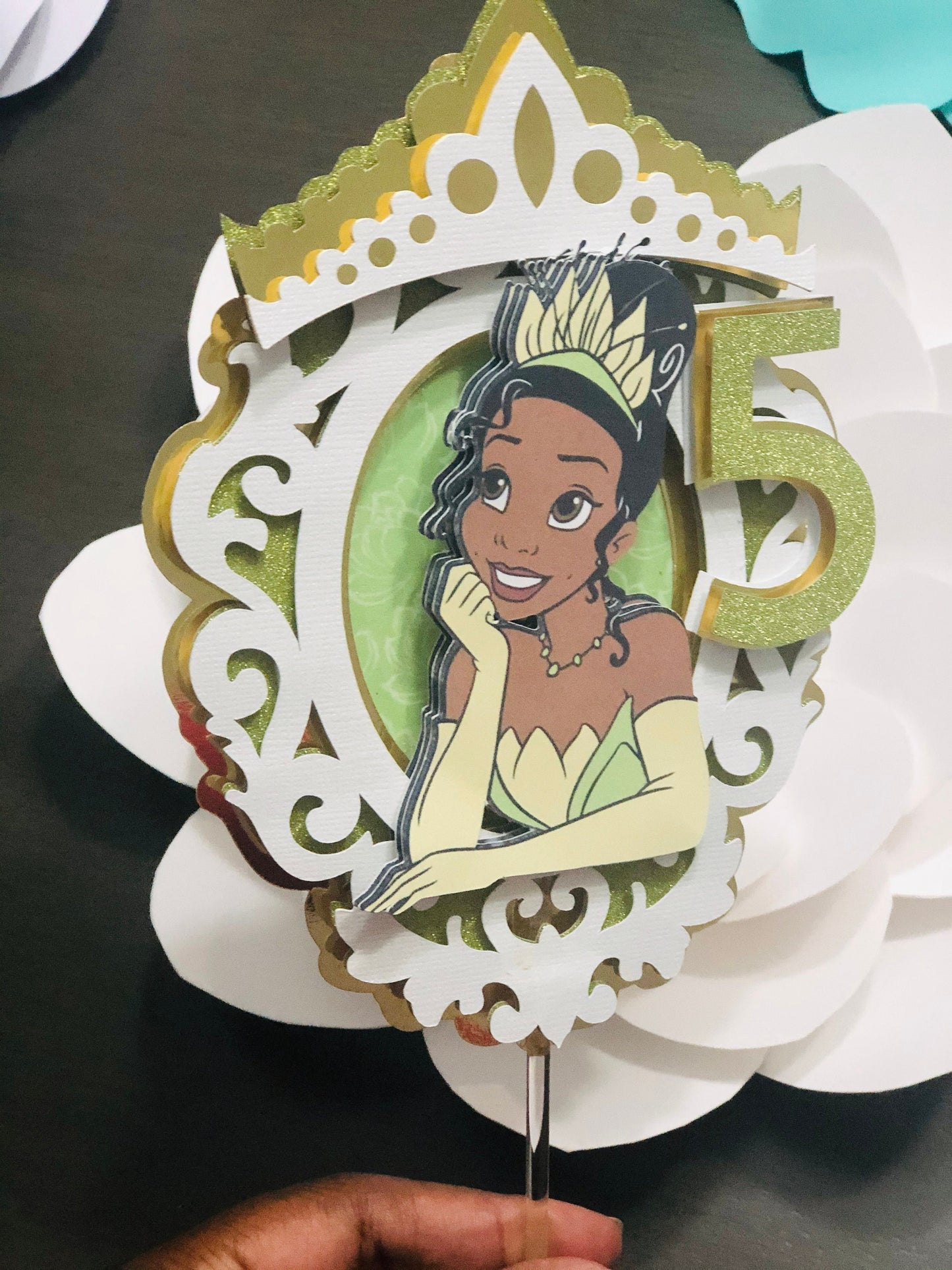 Princess Tiana Inspired Cake Topper