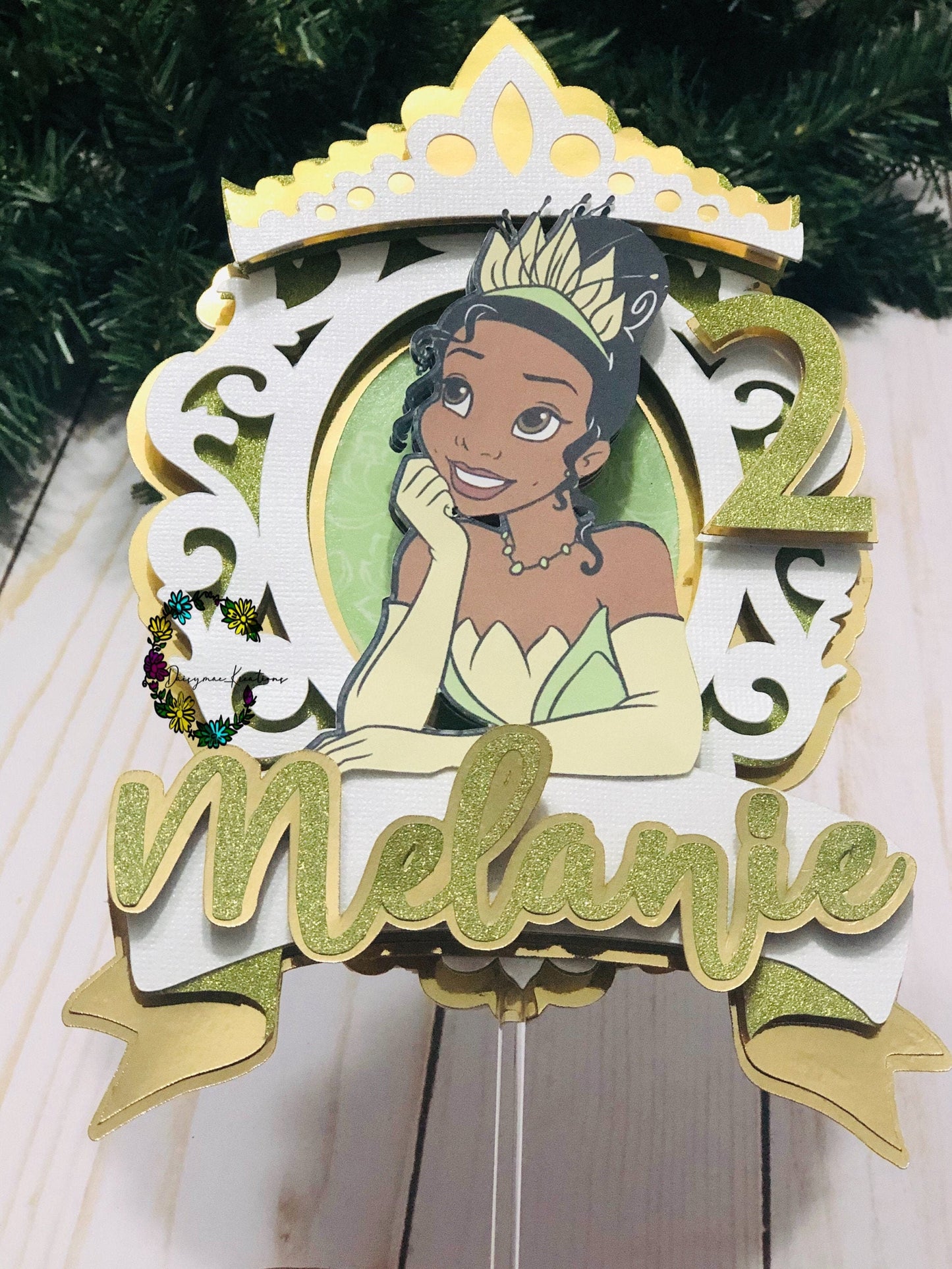 Princess Tiana Inspired Cake Topper