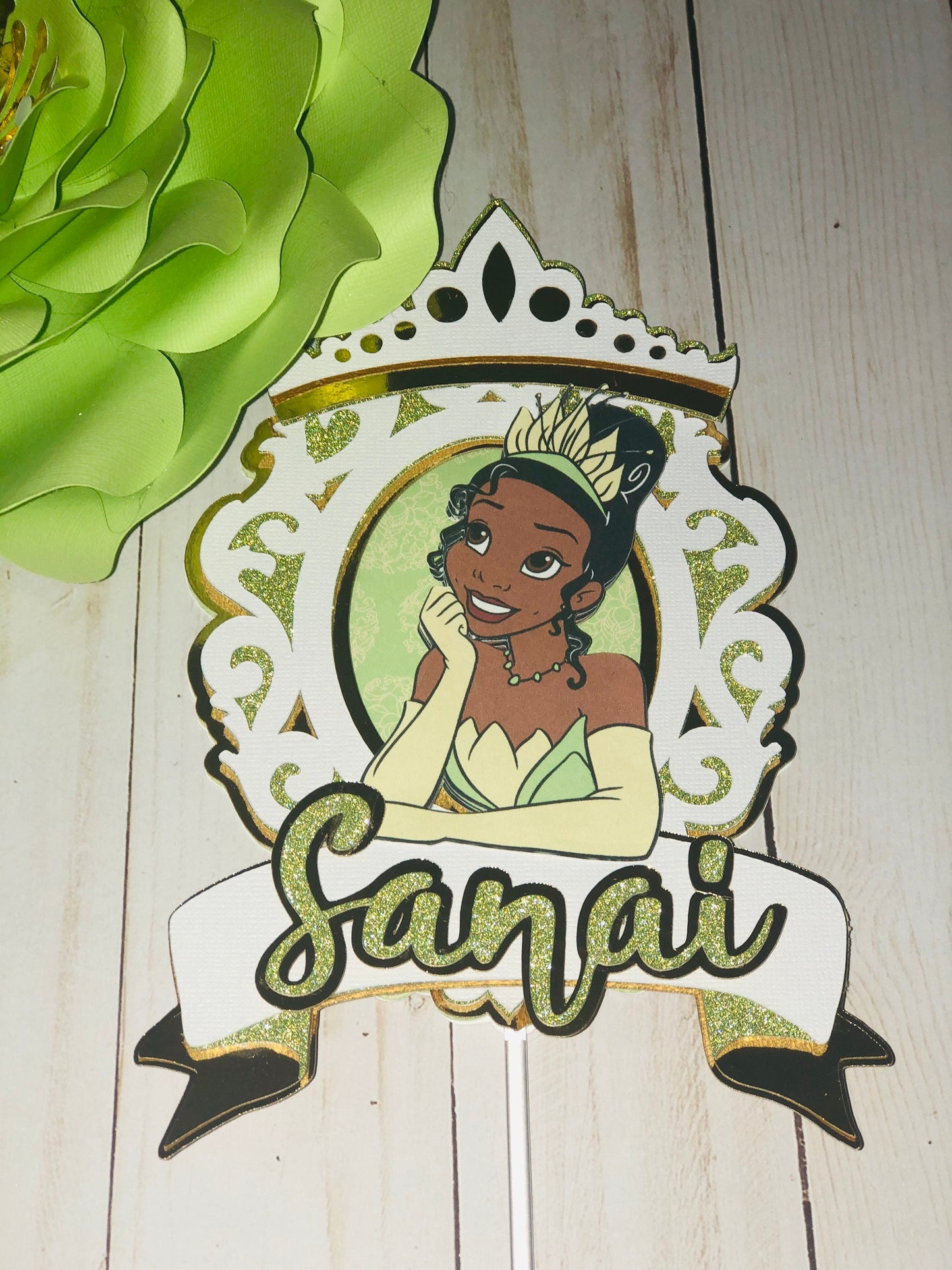 Princess Tiana Inspired Cake Topper