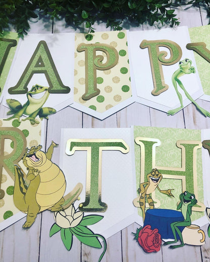 Princess & The Frog Inspired Birthday Banner