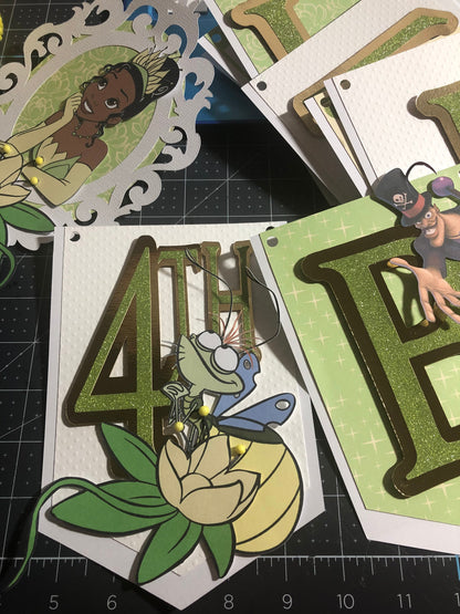 Princess & The Frog Inspired Birthday Banner