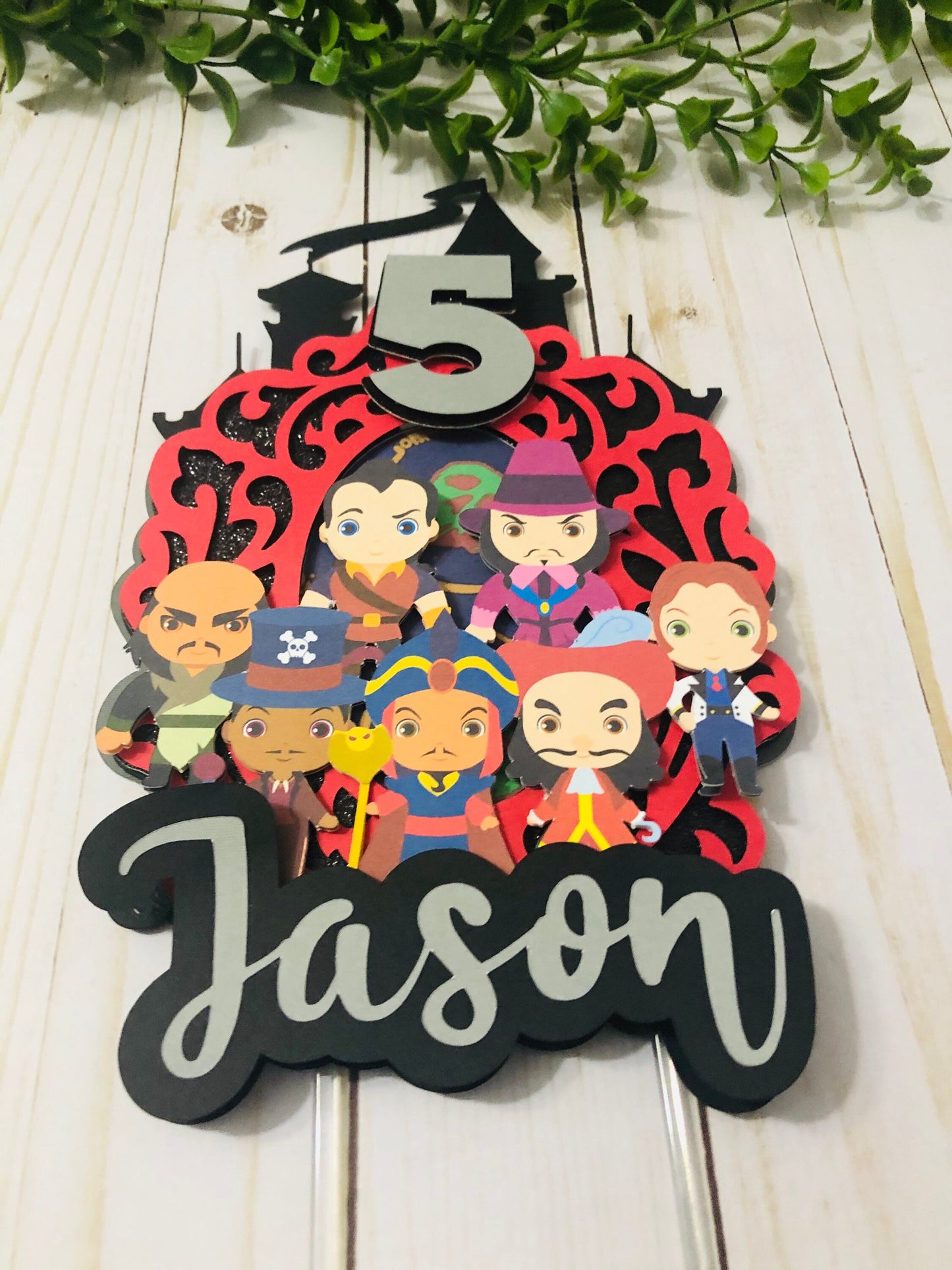 VILLAINS Cake Topper