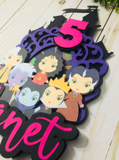 VILLAINS Cake Topper