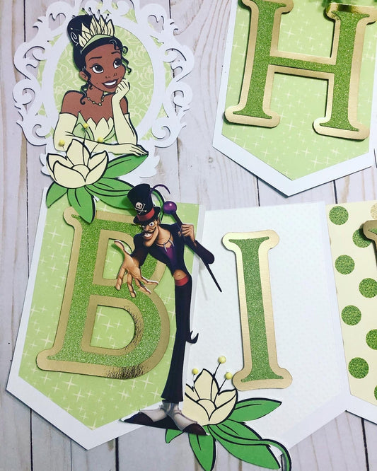 Princess & The Frog Inspired Birthday Banner