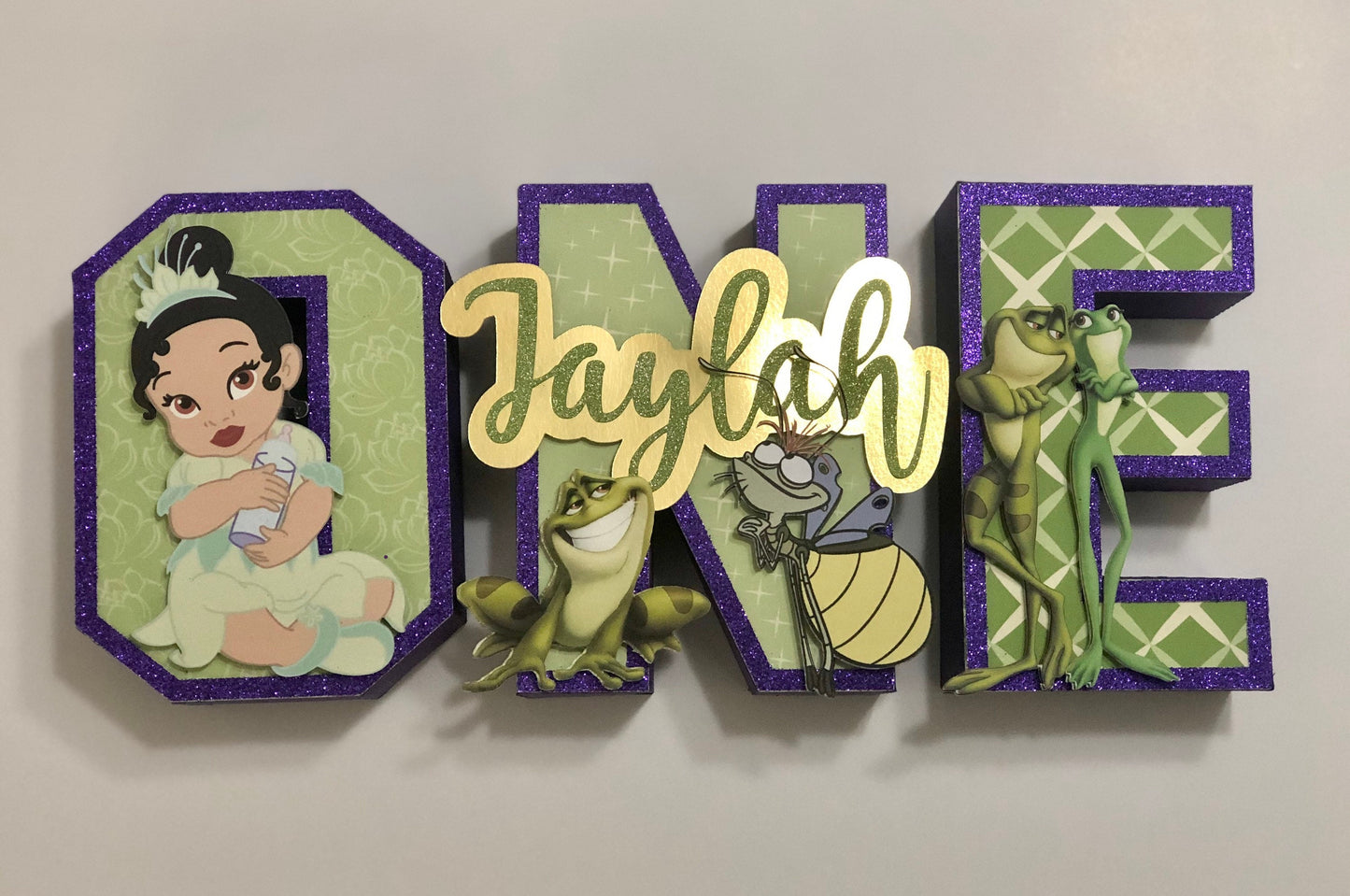 Frog Princess Birthday 3D Letters