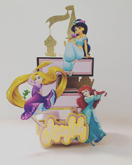 Princesses Inspired 3D Letters/Numbers