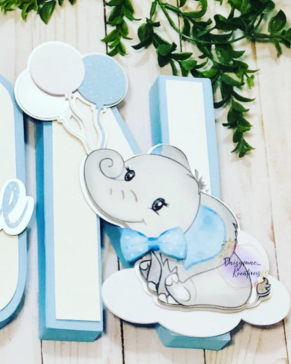 Baby Elephant 3D Letters